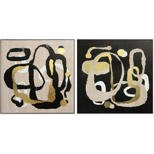 Fun And Whimsy Black Luxe Art, Set Of 2